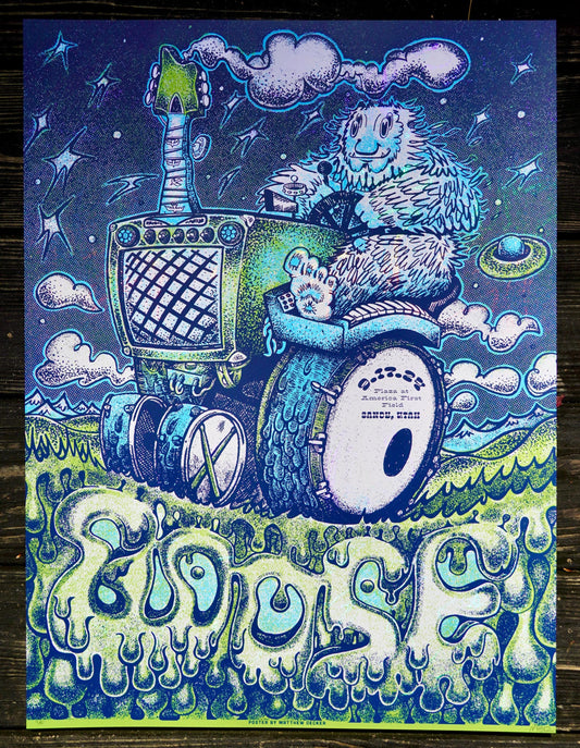 Goose Poster, Official Goose 9/17 Utah poster, Goose band Art, Handmade Screen Print
