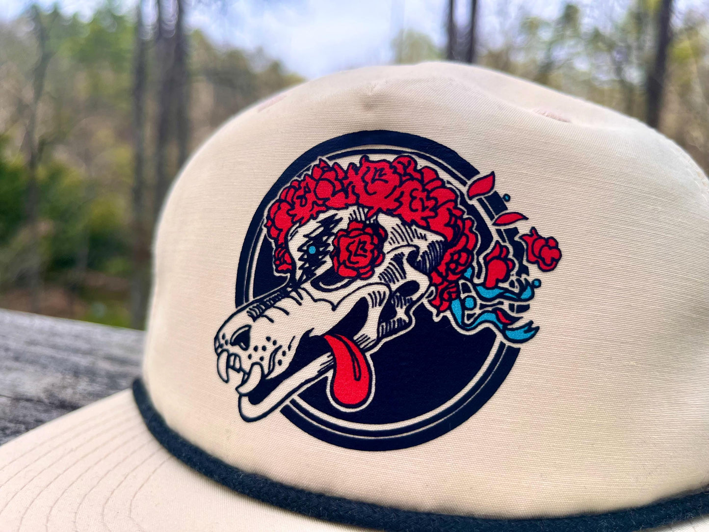 Grateful Dead fan hat, Dire Wolf Bertha Skull